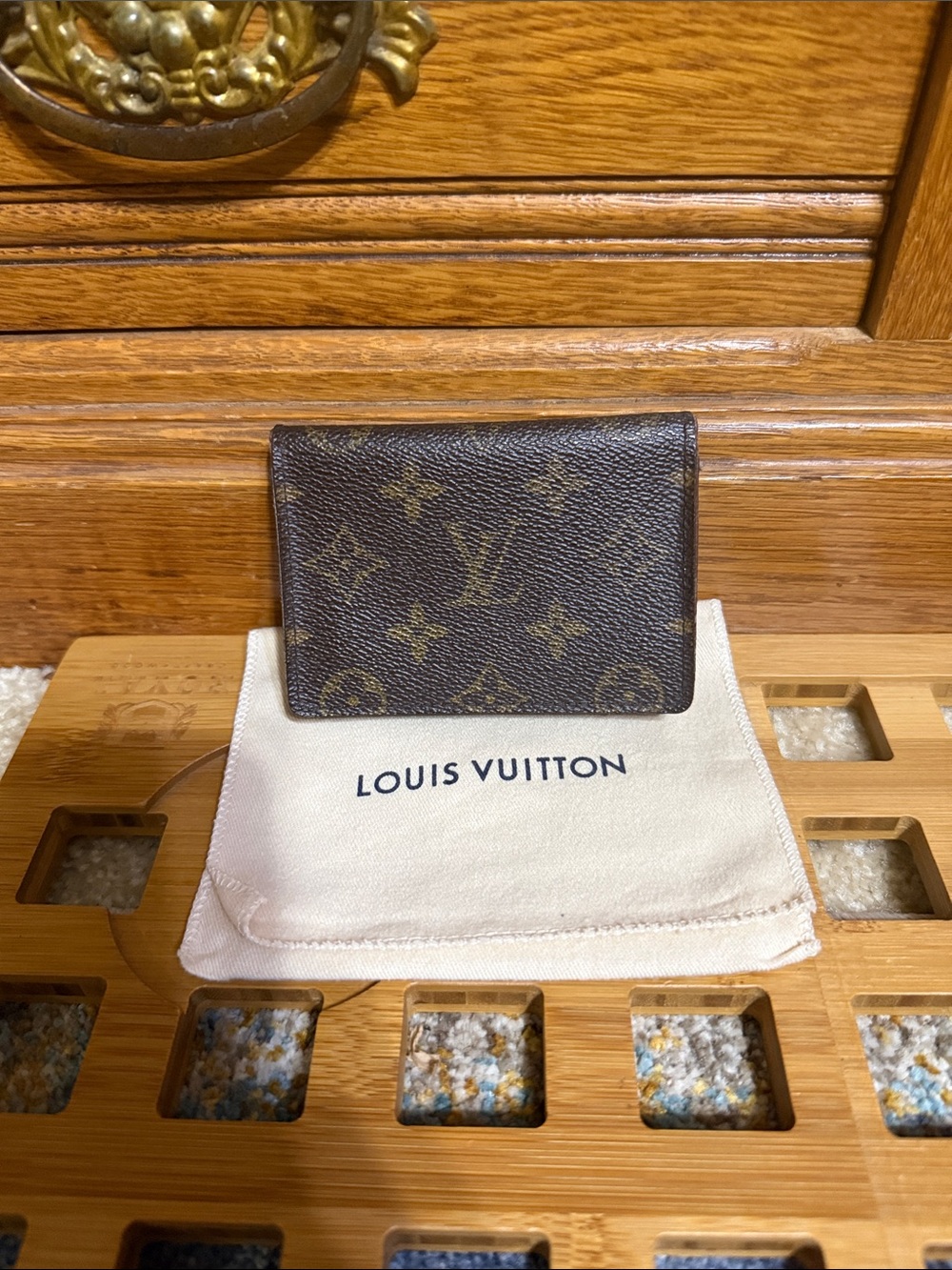 Louis Vuitton Brown Monogram Canvas Money Clip